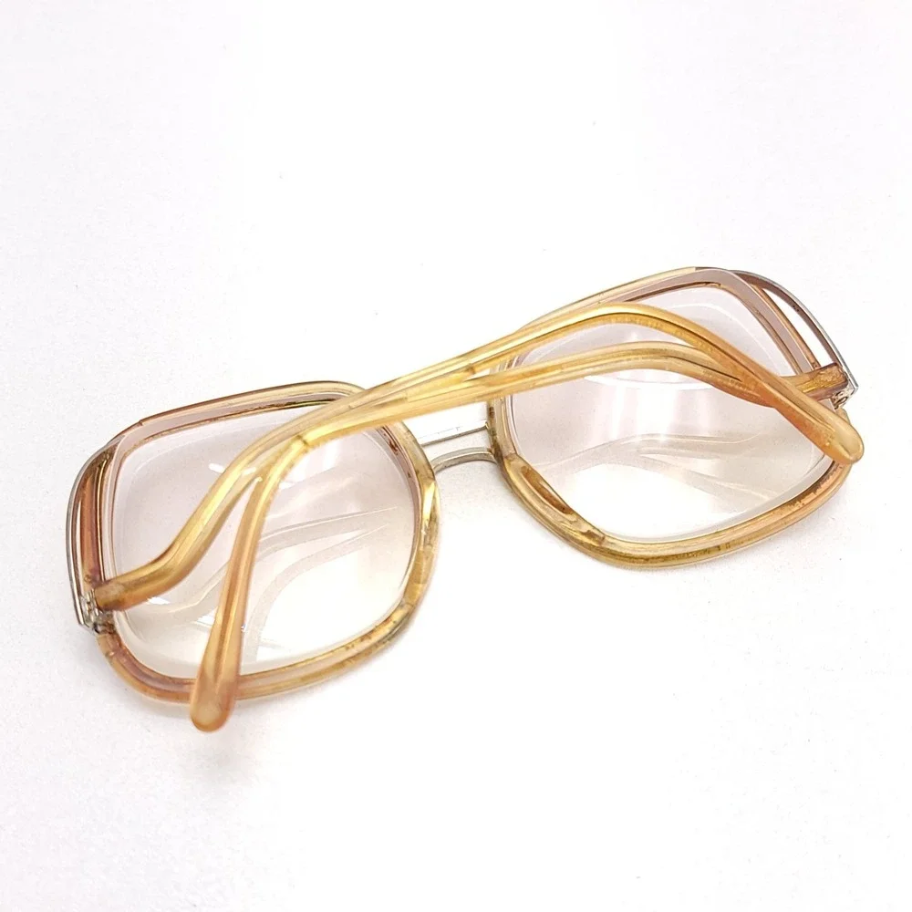Vintage Drop Frame Glasses Gold Eyeglasses Mod 870 B Frames‎ Only 52-18-140